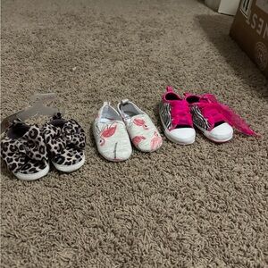 Stylish Kids Shoes Set - Leopard, Flamingo, and Pink Zebra